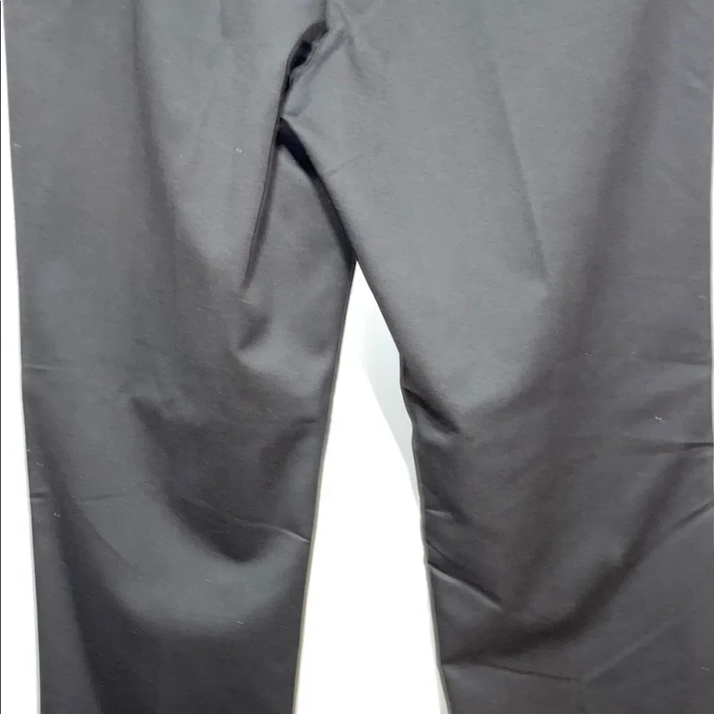 Black Dress Pants with Straight Leg and Smooth Fabric